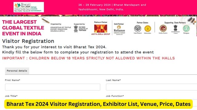 Bharat Tex 2024 Visitor Registration, Exhibitor List, Venue, Price, Dates