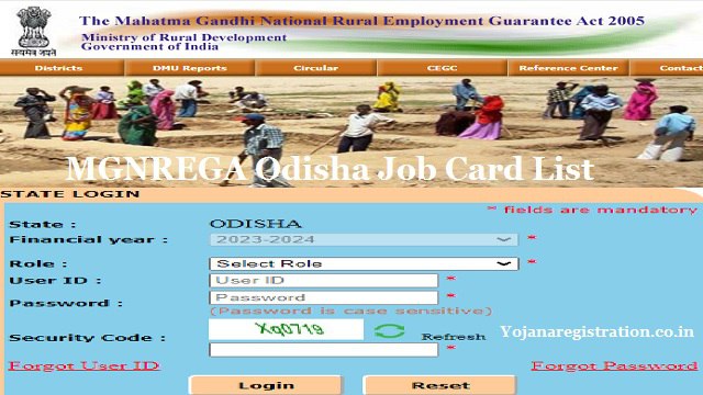 MGNREGA Odisha Job Card List 2024 Search Online, Card Download @ nregastrep.nic.in